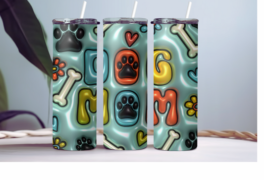 Thermobecher Dog Mom 3D Effekt