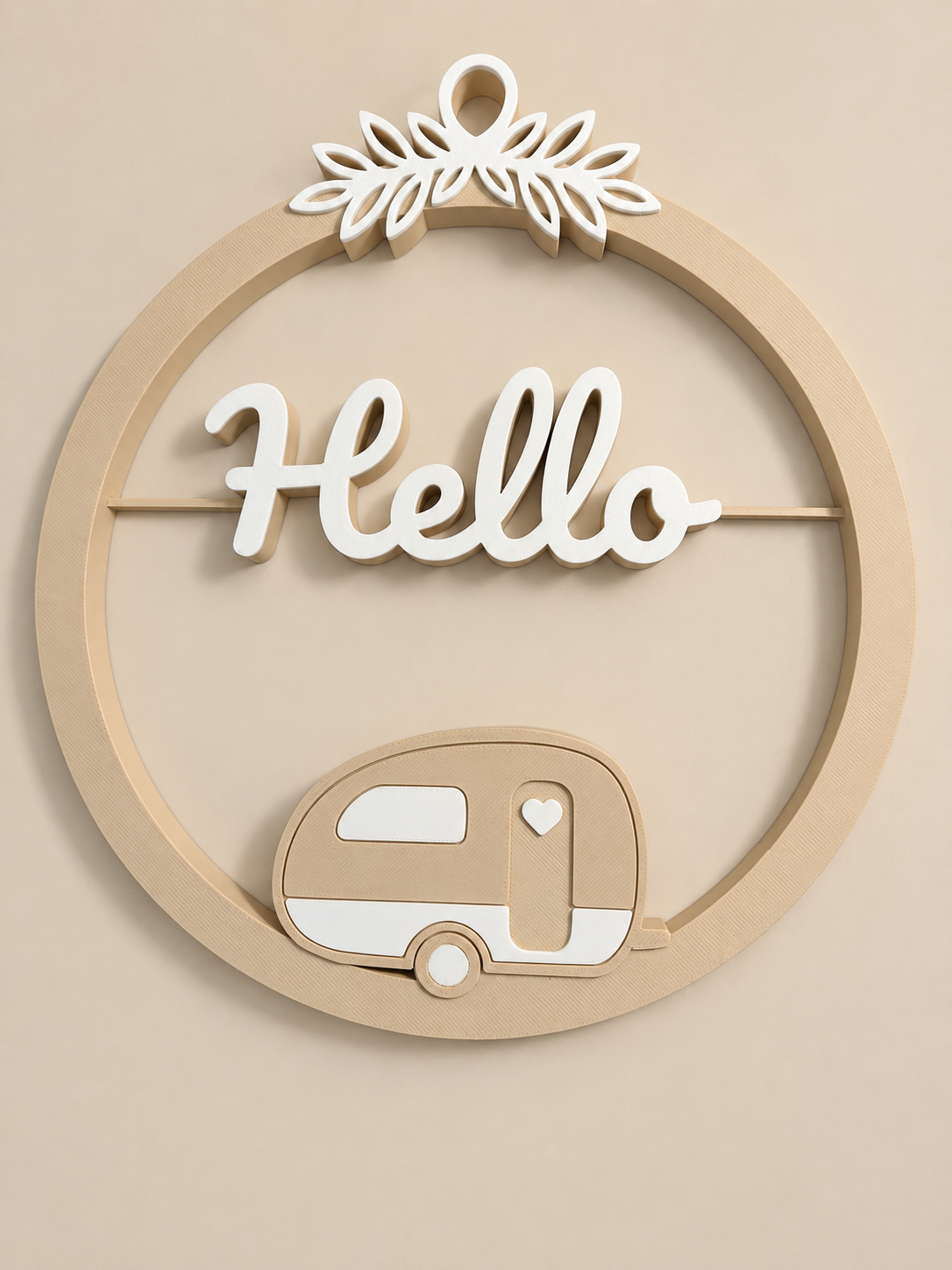 Hello Wohnwagen Wanddeko