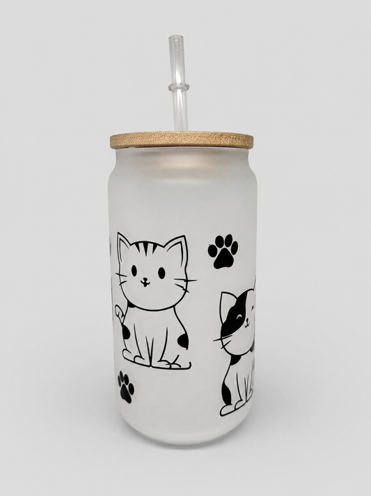 Trinkglas Katzen